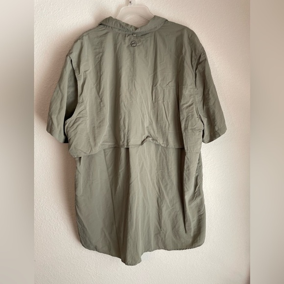 Magellan Outdoors Green Casual Button Down Shirt Short Sleeves size 3XL - Picture 4 of 6